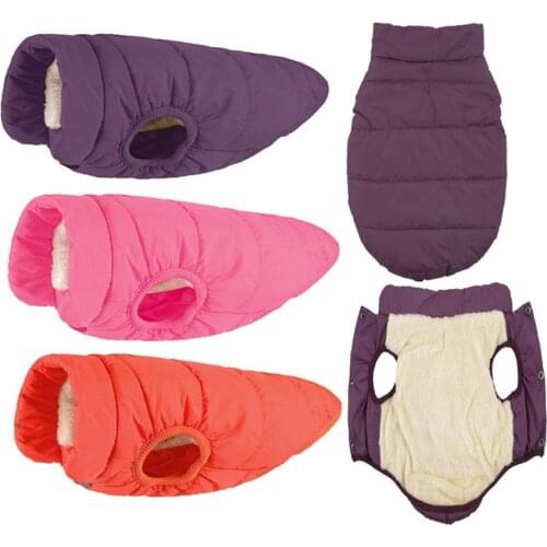 Windproof Winter Dog Clothes Coat Waterproof Jacket Vest Warm For Cold Weather Pet Dog With Thicker Fleece For Dogs Outdoor