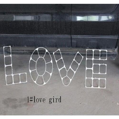 Balloons Grid LOVE shaped mesh net latex 5inches for Gift Box Craft Birthday Wedding Party baby shower Decoration DIY Wh