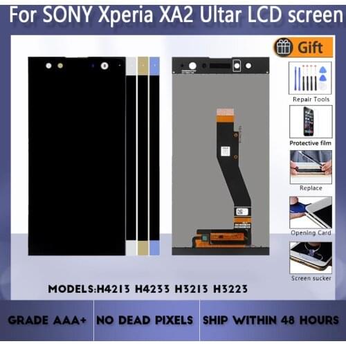 For Sony Xperia XA2 Ultra LCD screen assembly touch glass,For Sony XA2 Ultra H4213 H4233 H3213 H3223 LCD Display original Black