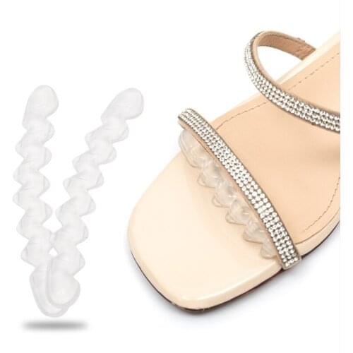 1pair Non-slip Insoles Sticker for High Heels Flip Flop Sandals Silicone Women Elegant Self-adhesive Foot Patch Gel Forefoot Pad