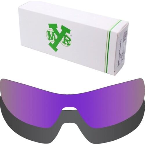 2 Pieces Mryok POLARIZED Replacement Lenses for Oakley Offshoot Sunglasses Lens Stealth Black & Plasma Purple