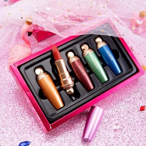 5Colors/Sets Fashion Liquid Lipstick Lipgloss Sets Natural Moisturizer Waterproof Velvet Lip Glosses Gift Box