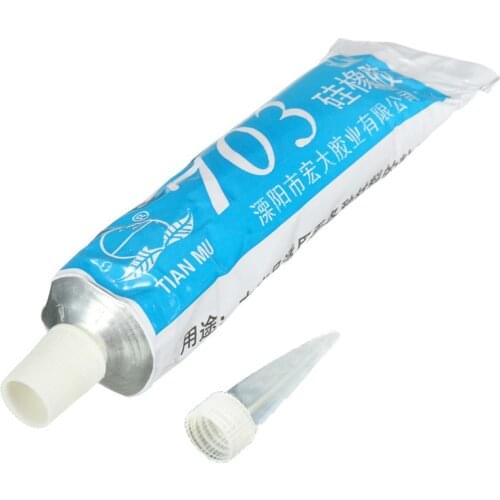 703 Silicone Rubber Glue High Temperature Adhesive Sealant For Glass Metal Plastic Tiles