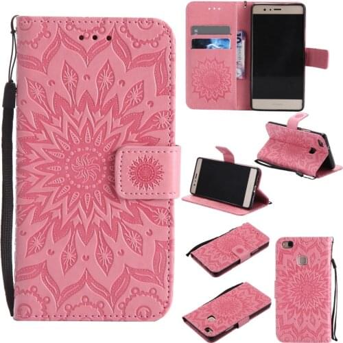 Case for coque Huawei P9 Lite Cover Case for coque Huawei P9 Lite P9Lite Case + Strap Stand Card Holder