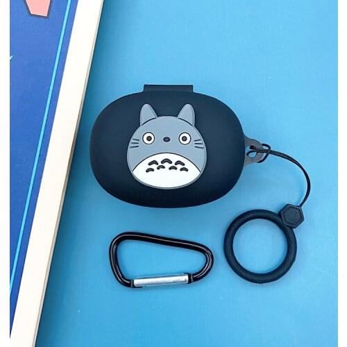 Cartoon Cute Earphon Case For Realme Buds Q Portable Silicone Case Bluetooth Headset Protection Earphone Bag With Finger strap