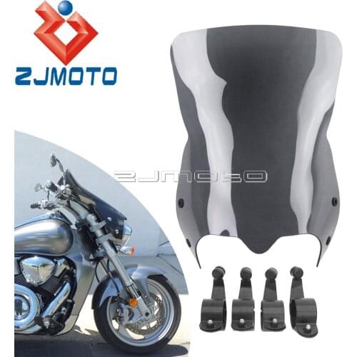 Black Tint Front Windshield Screen For Suzuki 2006-2014 Boulevard M109R Boss M109R2 M109RZ Limited M50 M90 Motorcycle Windscreen