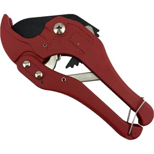Good Quality Red 247g Durable Ratchet Cutting tools 42mm PVC PEX Pipe Cutter Tube Scissors PPR Pipe Scissors