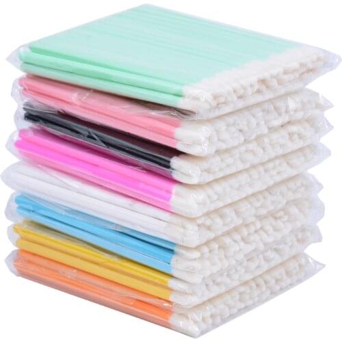 Kekelash 50pcs Diposable Lip Brush Makeup Mascara Wands Lipstick Micro Brushes Applicators Cleaner