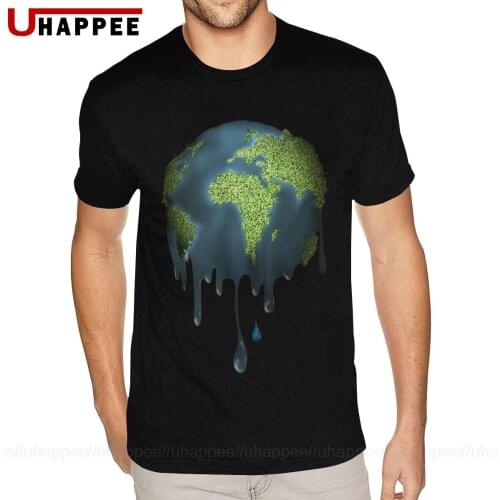 Extra Large Earth Melting Computer File Vector Melted Earth Shirt for Men Fashion Summer Short Sleeves Custom T Shirt