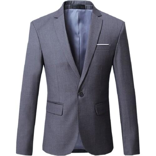Men blazer suit jacket dress Male Classical Casual Slim Fit High quality office party suit jacket