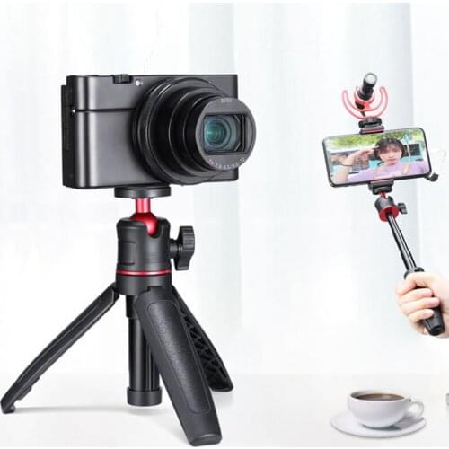 Fashion Mirrorless Camera Stand Holder Mini Desktop Stand Tripod Portable Outdoor Phone Holder 12.7cm To 25.1cm Adjustable