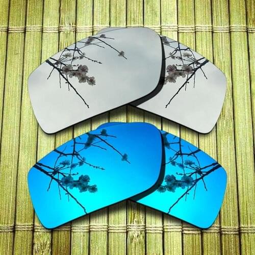 Polarized Replacement Lense For-Oakley Gascan Sunglasses Frame - Chrome & Blue Combine Options