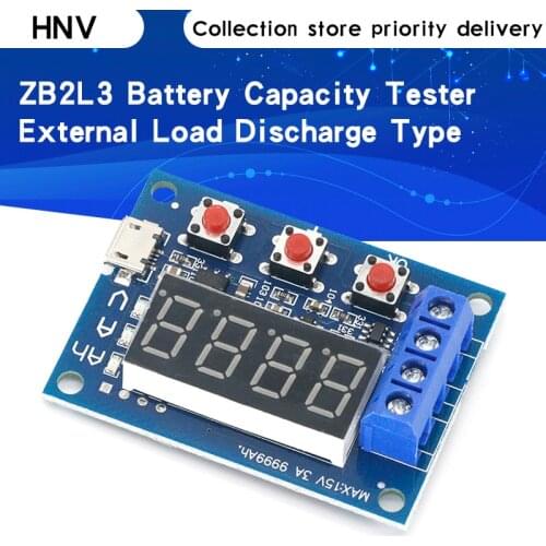 ZB2L3 Battery Capacity Tester External Load Discharge Type 1.2-12V Battery 18650 Equal Capacity Test High Quality