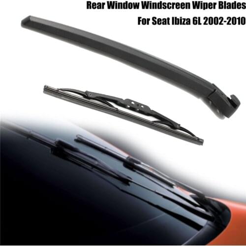 1 Set New Rear Wiper Back Windscreen Wiper Arm Rear Window Glass Windscreen Wiper Cleaner Blades For Seat Ibiza 6L 2002-2010