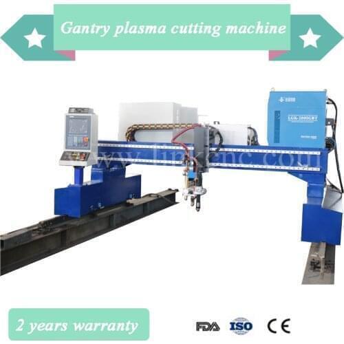 Steel gantry cnc plasma cutting machine with flame cutting torch