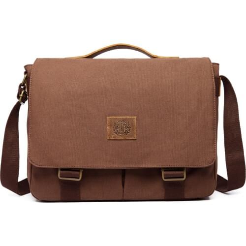 14 15 15.6 Inch Canvas Computer Laptop Solid Notebook Tablet Bag Bags sleeve Messenger Shoulder unisex men women