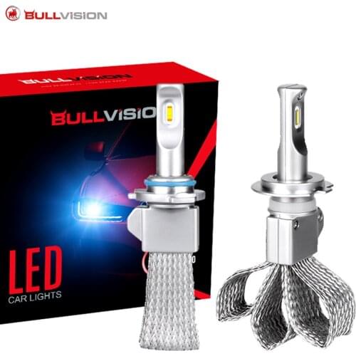 H4 H9 H7 LED Car Headlight Fanless HB3 9005 9006 HB4 H11 Led Light Bulbs h7 motorcycle headlights auto fog lamp copper belt 12v