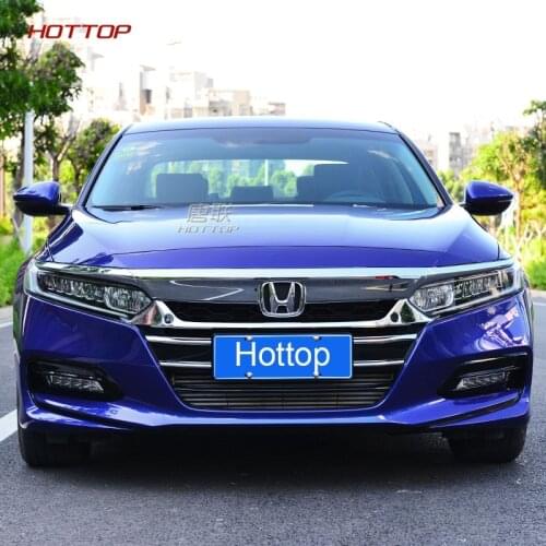 Topunion Carbon Texture Front Hood Lid Bonnet Cover Trim for Honda Accord 10th 2018 2019 3PCS Red Carbon 2 Color can be chose