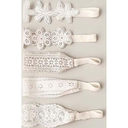 Baby Headband Lace Butterfly Girls Nylon Hairbands Mesh Infant Princess Hair Accessories Turban Elastic for Newborn Photography