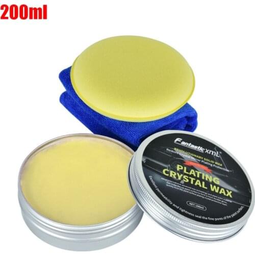 200ml Carnauba Wax Car Plating Crystal Coating Body Polish Hydrophobic Auto Paint Care Detailing Anti-oxidant Scratches Remove