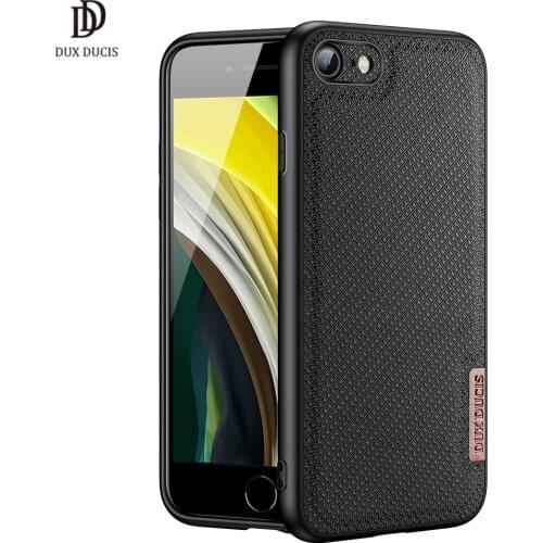 For iphone 7/8/SE 2020 DUX DUCIS Fion Series Luxury Back Case Protecting Case Support Wireless Charging Supper PU+PC+TPU