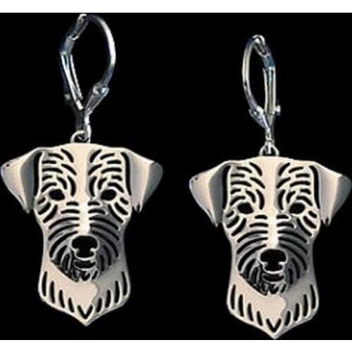 High Quality Alloy Pet Womens Earrings Jewelry Wirehaired Jack Russell Terrier Earrings Drop Shipping