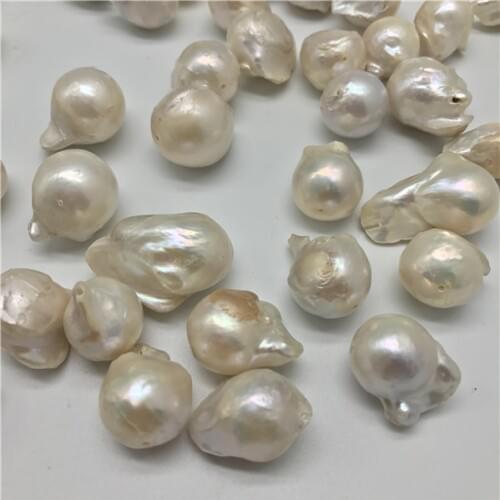 20Pcs/ Lots B Qquality Freshwater Pearls Loose Beads Big Cultured Natural Baroque Pearls for Jewelry Making and Jewelry Diy