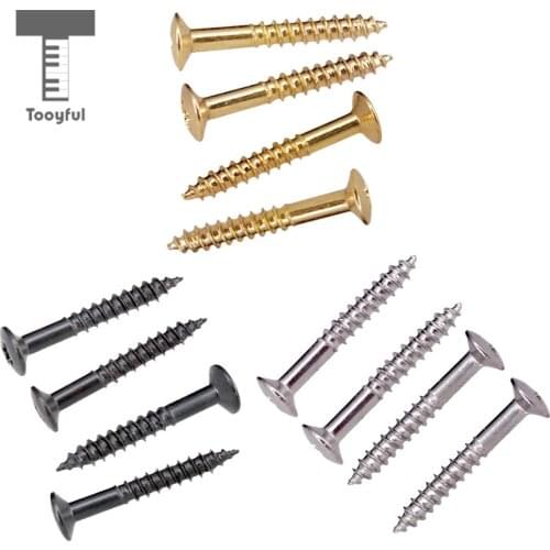 Tooyful 40pcs/set Humbucker Pickup Ring Frame Mounting Screws for Electric Guitar Replacement Parts