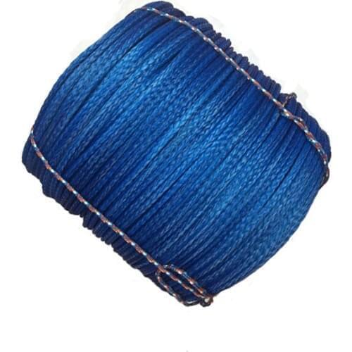 Free shipping 8mm x 200m synthetic winch cable/rope towing rope for ATV/UTV/off-road Red/Grey/Blue/Orange/Yellow/Black colors