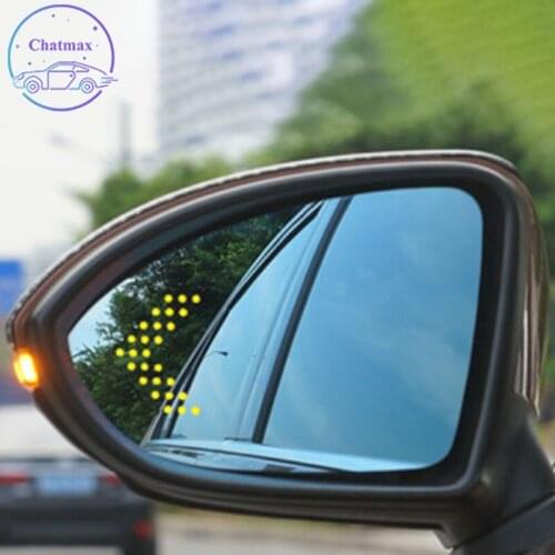 For VW Golf GTE 2.0TSI R 1.4TSI Sportsvan 2015 Car Side Rearview Mirror Glare Proof Blue Glasses Led Lamp Heated turn signal