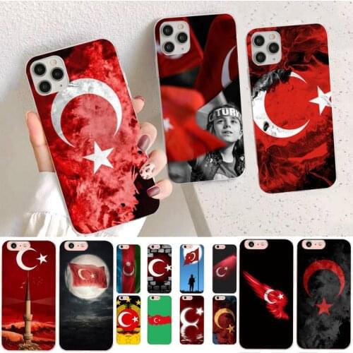 YNDFCNB Turkey Turkish Flag Phone Case for iPhone 11 12 pro XS MAX 8 7 6 6S Plus X 5S SE 2020 XR case