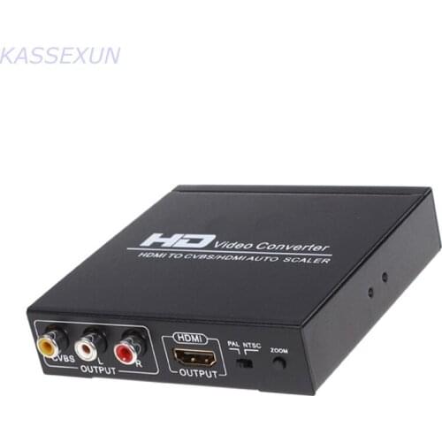 CVBS auto scaler from HDMI input ,HDMI to HDMI/CVBS card Support NTSC/ PAL HDCP code for TV,VHS, VCR,DVD recorders Free shipping
