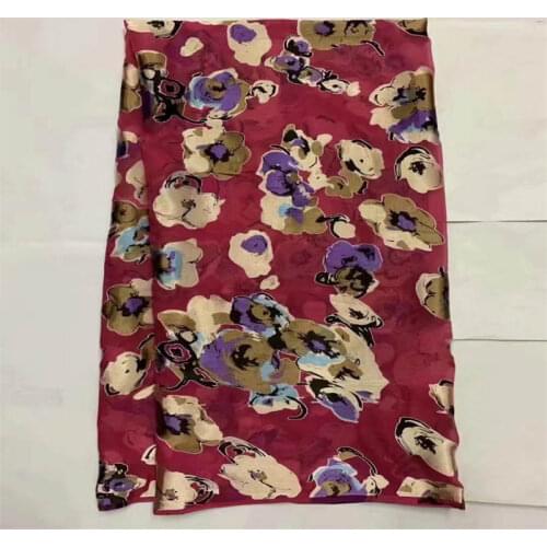 /CWQ) African printed lace fabric 2021 high quality lace pure silk Chiffon fabric robe satin french lace fabric 5yard/ lot! (03