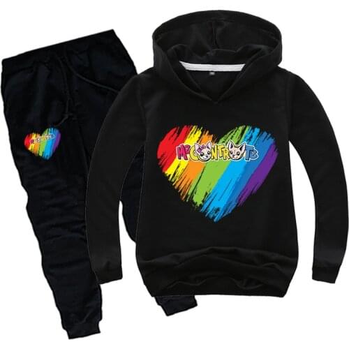 Children cartoon clothing Me Contro Te coat and pant sets boys sweatshirts long sleeve jacket kid hooded outerwear girl trousers