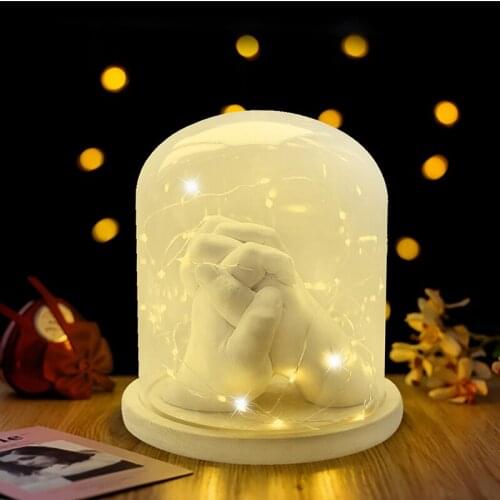 DIY Keepsake Hand Casting Plaster Sculptures Modeling Kit For Couples Hand Crafts For Adults And Children FU