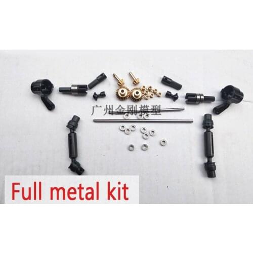 HengLong WPL B-1 B-14 B-24 B24 C14 C-14 1/16 Military Truck RC Car upgrade Metal drive shaft gear bridge axle full metal kit