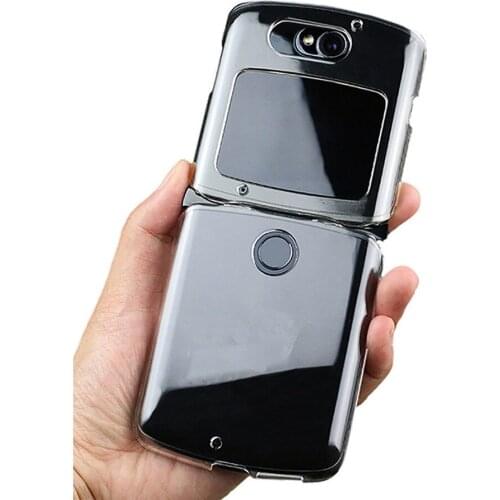 Transparent Protective Shell Back Cover Phone Case Sleeve for Motorola Razr 5G Folding Smartphone Accessories
