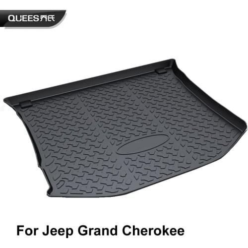 QUEES Custom Fit Cargo Liner Tray Trunk Floor Mat for Jeep Grand Cherokee WK2 4th Generation 2012 2013 2014 2015 2016 2017