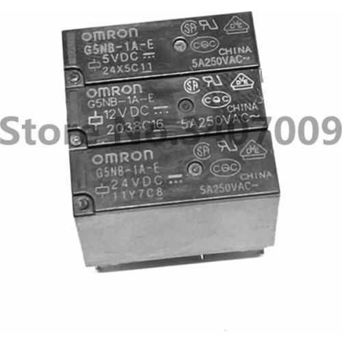 100PCS 5V 12V 24V Power Relays G5NB-1A-E- 5VDC 12VDC 24VDC 5A 250VAC 4PIN