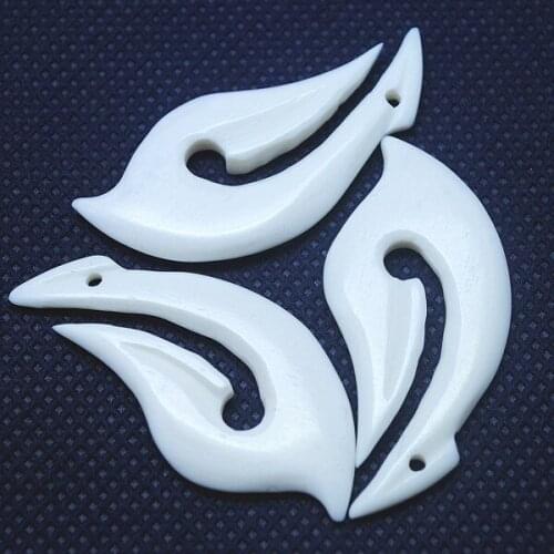 Socharming 4pcs nature bone beads nice jewelry findings top new pendants many shape for choices