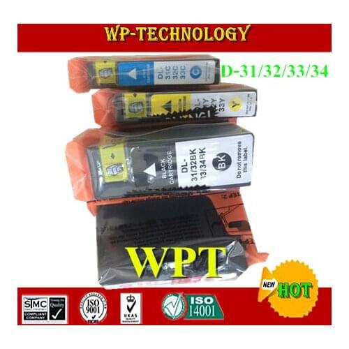 12PK Compatible ink cartridges D-31 D-32 D-33 D-34 suit for Dell V525W V725w Full with specialized Ink
