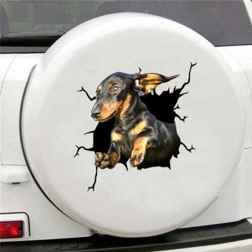 Toilet Stickers Wall Sticker Dog Crack Car Sticker Fridge Sticker Home Decor Pitbull Dachshund Husky Bulldog Crack Home Decor