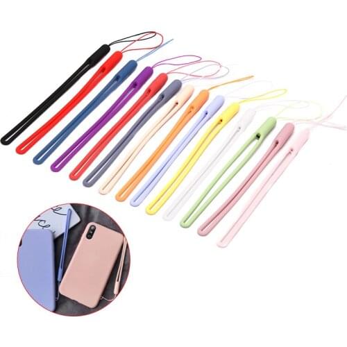Universal Lanyard For Phone Silicone Sports Strap Neck Hanging Rope Sling Chain Mobile Phone Lanyard Case