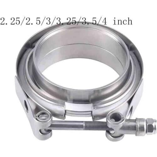 2.25/2.5/3/3.25/3.5/4 inch Stainless Steel V-band Clamp Male Female Exhaust Flange Stainless Steel Vband Clamps