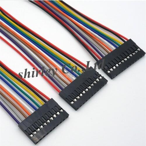 2.54MM 2P 3P 5P 6P 7P 8P 9P 10P Pin Female To Female Connector with 30cm Dupont Cable Wire 2.54MM Pitch Jumper Line
