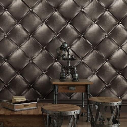 3D Stereoscopic Soft Case Wallpaper European Style Bedroom Bedside Living Room Luxury TV Background PVC Vinyl Wall Paper Rolls