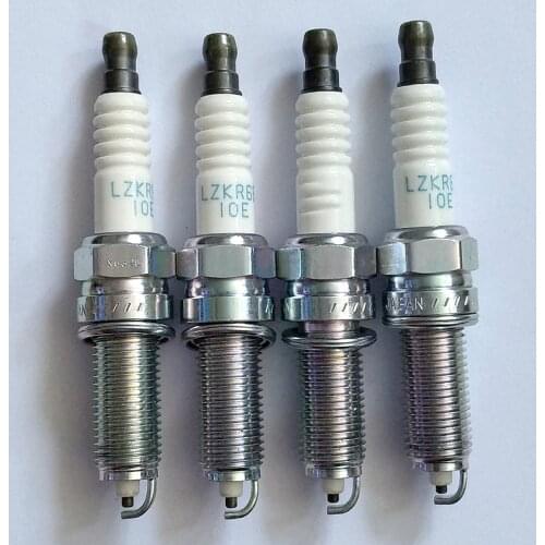 4PCS 18855-10060 LZKR6B-10E Spark Plug For Hyundai I20 I30 I35 IX20 KIA PRO CEE'D CARENS SOUL VENGA RIO 1.4 1.6