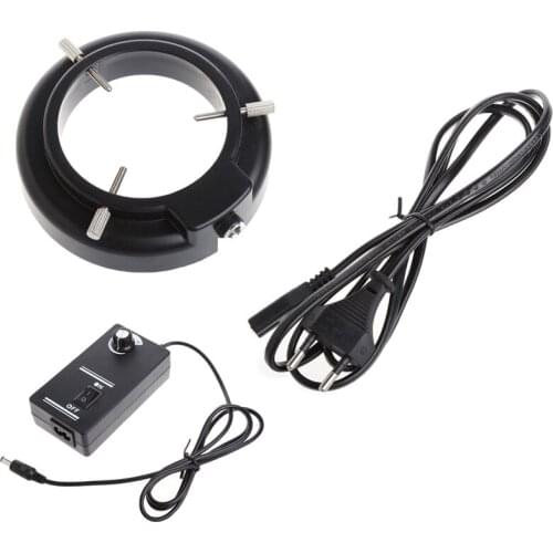 56 LED Adjustable Ring Light illuminator Lamp For STEREO ZOOM Microscope Dropship