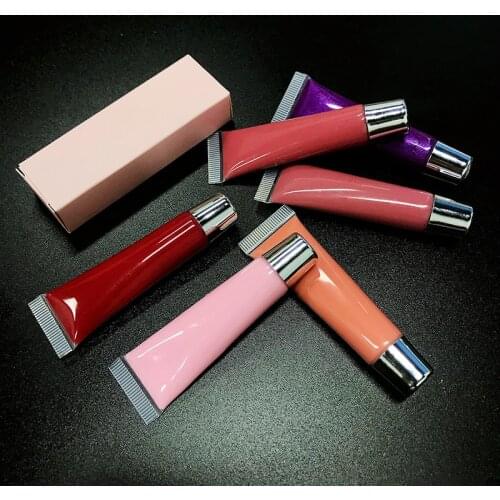 Lip Plumper Gloss Moisturizing Gloss Custom Private Label Lip Gloss Makeup Glitter Glossy Clear Lipgloss Liquid Lipstick Makeup