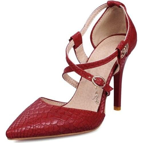 Big Size Pointed high heel sandals high heels sandals women shoes woman summer ladies